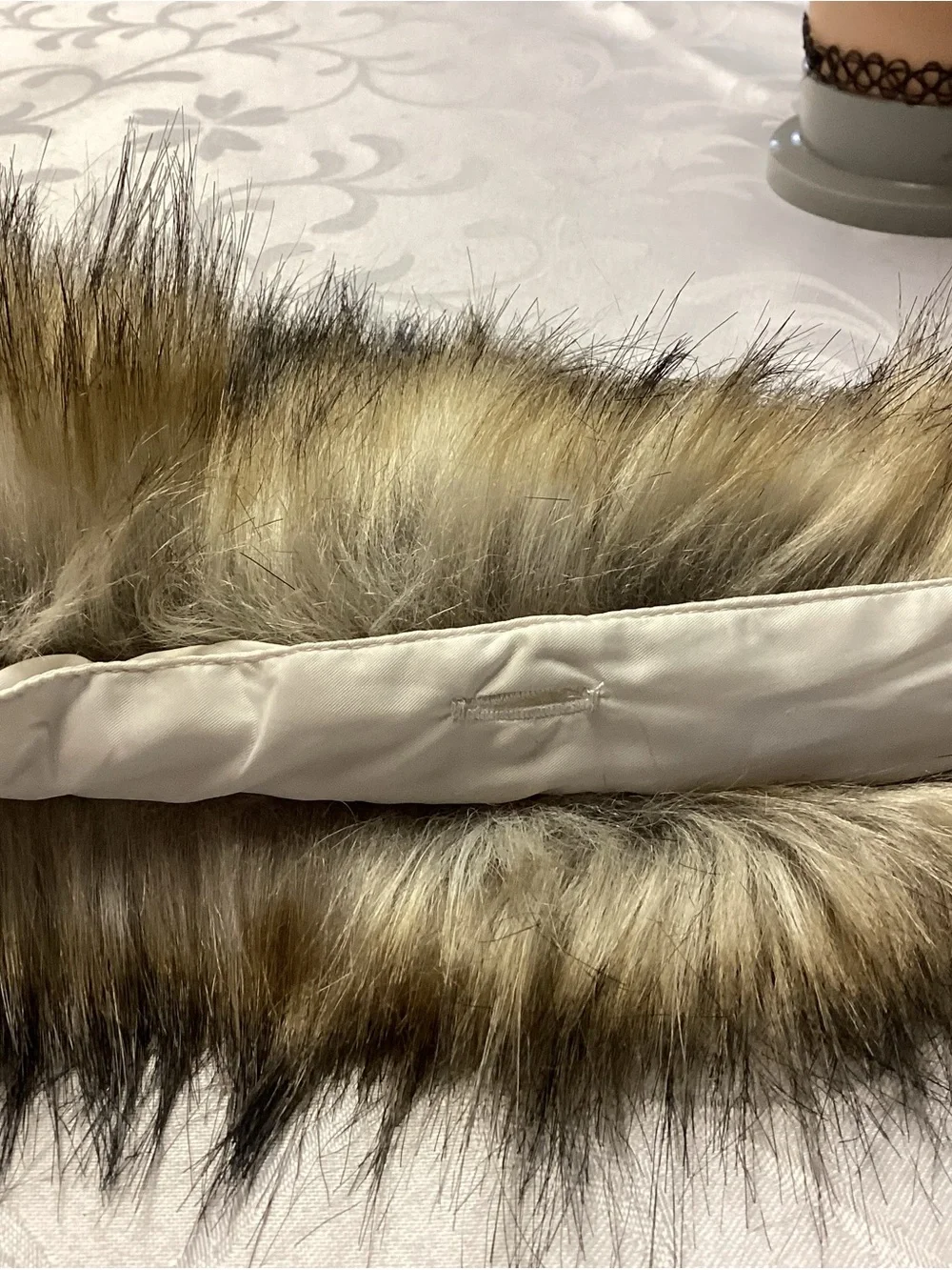 Fur. Scarf Collar in Natural Brown - Unbranded